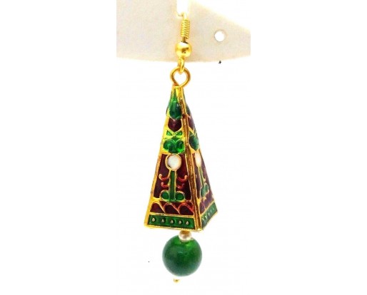 Meenakari Minakari Enamel Jhumka Jhumki Handmade Earring Jewelry Chandelier A138